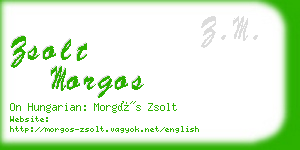 zsolt morgos business card